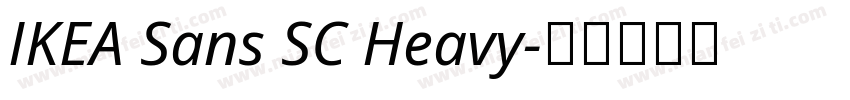 IKEA Sans SC Heavy字体转换